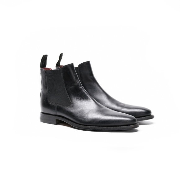 LOAKE Hutchinson in Black Leather UK 7 Leather-Soled Chelsea Boots - Picture 3 of 16